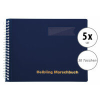 Helbling BMB30 Marschbuch blau 30 Taschen 5x Set