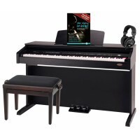 Classic Cantabile DP-210 RH Digitale Piano Rozenhout Set met Pianobank en Hoofdtelefoon