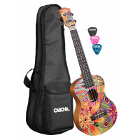 Cascha Art Series Tenor Ukulele Flowers