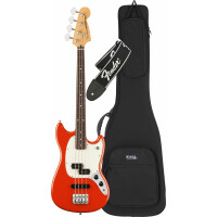 Fender Player II Mustang Bass PJ RW Coral Red Set