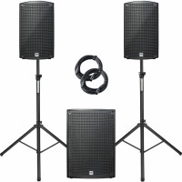 HK Sonar 110 XI / Sonar 115 Sub D Aktivanlage Set inkl. Boxenstativ und Kabel