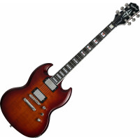 Epiphone SG Prophecy Aged Jet Bengal Tiger Burst