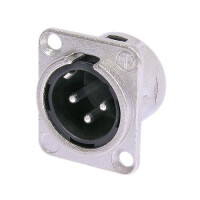 Neutrik NC3MD-L-1 XLR Einbaustecker male