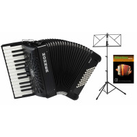 Hohner Bravo II 48 SilentKey Schwarz Set