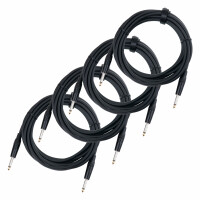 Pronomic Stage BOXJ1-5 cables para altavoces clavija jack 5 m set 4x