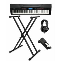 Classic Cantabile SP-250 BK Stage Piano black SET incl. stand, headphones and pedal