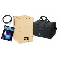 Meinl PSC100NT Pickup Snarecraft Cajon NT Set inkl. Tasche, Schule und Kabel