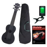 Classic Cantabile BeachBuddy Blackbird Ukulele Set inkl. Tuner und Schule