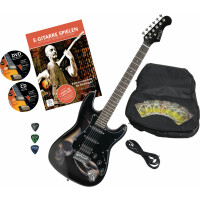 Rocktile Pro ST60-SK E-Gitarre Skull Set mit Zubehör