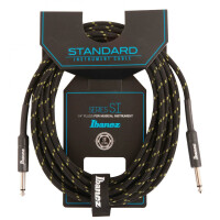 Ibanez SI20-BG Woven Guitar Cable 6,10m - Black/Green