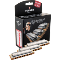 Hohner Marine Band Classic Harmonica Pro Pack C/G/A