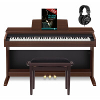 Casio Celviano AP-270 BN Digitalpiano braun Set inkl. Bank, Kopfhörer & Schule