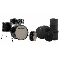 Sonor AQ2 Stage Shell Set Transparent Black Taschen Set