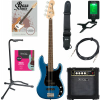 Squier Affinity Precision Bass PJ LRL Lake Placid Blue Starter Set