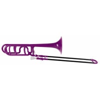 Classic Cantabile MardiBrass kunststof Bb/F trombone paars