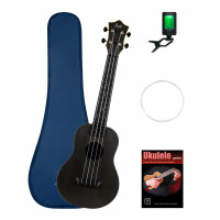 Flight TUC35 Black Travel Konzert Ukulele Set