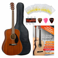 Fender CD-60S Westerngitarre All-Mahogany Natural Starter Set