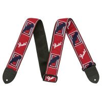 Fender Strap 2" Monogrammed Red/White/Blue