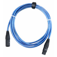 Pronomic Stage XFXM-Blue-2.5 Cable de micrófono XLR 2,5 m azul metálic