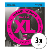 D'Addario EXL170 Regular Light 3x Set