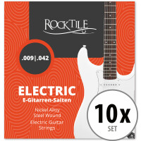 Rocktile cuerdas de guitarra eléctrica pack de 10