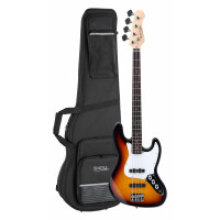 Rocktile Fatboy II E-Bass Sunburst Set inkl. Leichtkoffer