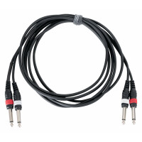 Pronomic J4J-3 câble audio stéréo 6,3 mm jack 3 m