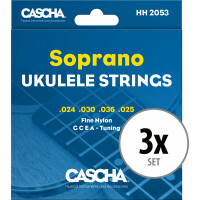 Cascha 2053 Sopran Ukulele Saiten 3x Set