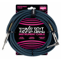 Ernie Ball 6060 Instrumentenkabel 7,62 m Schwarz/Blau