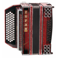 Zupan Juwel VD Harmonika D-G-C-F-B, Shadow Red