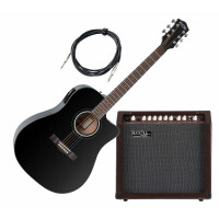 Rocktile D-60CE Westerngitarre "Songwriter Pro" Set