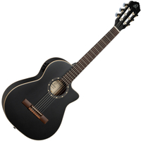 Ortega RCE125SBK-3/4 Satin Black  - Retoure (Zustand: sehr gut)