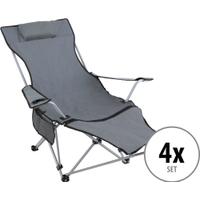 Stagecaptain CSF-600 MKII Nick Poltrone da Campeggio con Poggiapiedi Set da 4