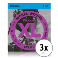 D'Addario EXL120 Super Light 3x Set