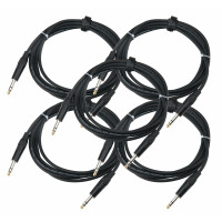 Pronomic Stage INSTS-3 cable de clavija jack 3 m estéreo, set de 5x