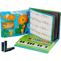 FunKey Musikbuch mit Leuchttastenkeyboard Set mit Batterien