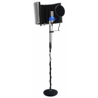 Pronomic CM-100B groot membraan microfoon complete set: statief, popbeschermer, micscreen, kabel