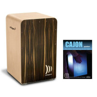 Schlagwerk CP604 Cajon Fineline comfort Mocca Set inkl. Cajonschule