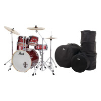 Pearl Export EXX725BR/C704 Drumkit Black Cherry Glitter Set mit Taschen