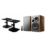 Edifier Studio R1280T 2.0 Lautsprechersystem Stativ Set Wood