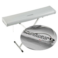 Soundwear Elastische Abdeckhaube 125 - 150 cm Silber