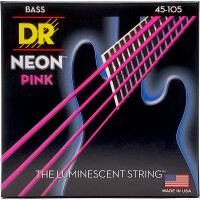 DR Strings Hi-Def Neon Pink Bass NPB-45 Medium 45-105