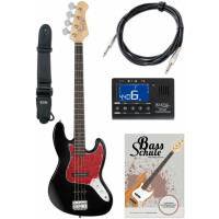 Rocktile Pro JB-30BK 70's Deluxe E-Bass Black Set