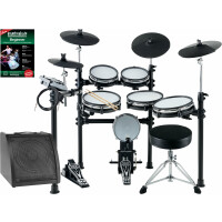 XDrum DD-530 Mesh Heads E-Drum MAXI LIVE KIT con drum-monitor e sgabello