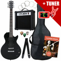 Rocktile L-Pack guitare électrique Black incl. ampli, housse, accordeur, câble, sangle