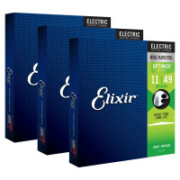 Elixir 19102 Electric Optiweb Medium 3er Set