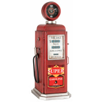 Stagecaptain ZSU-2775 Reloj estilo dispensador de gasolina vintage con estante