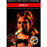 Songs for Solo Singers - Adele - Piano, Gitarre, Gesang inkl. CD