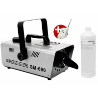 Set completo Showlite SM-600 maquina de hacer nieve 600W incl. mando distancia + 1l liquido nieve