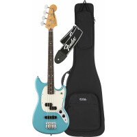 Fender Player II Mustang Bass PJ RW Aquatone Blue Set